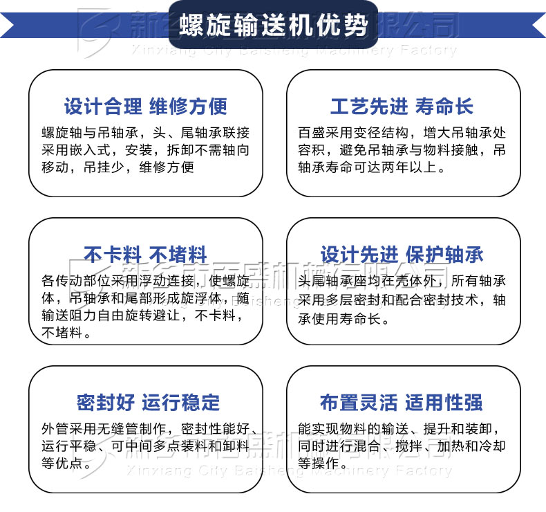 螺旋输送机特点