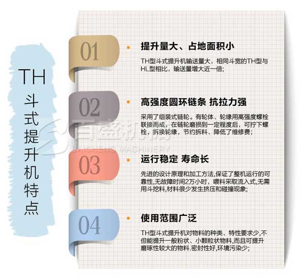 th环链斗式提升机特点