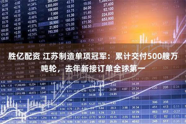 胜亿配资 江苏制造单项冠军：累计交付500艘万吨轮，去年新接订单全球第一