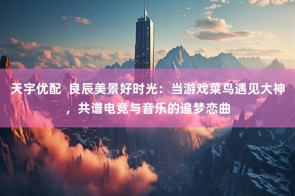 天宇优配  良辰美景好时光：当游戏菜鸟遇见大神，共谱电竞与音乐的追梦恋曲